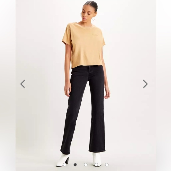 Levi's Premium Ribcage Bootcut Black Size 26 
Color Called Black Lake High Rise - Picture 1 of 16